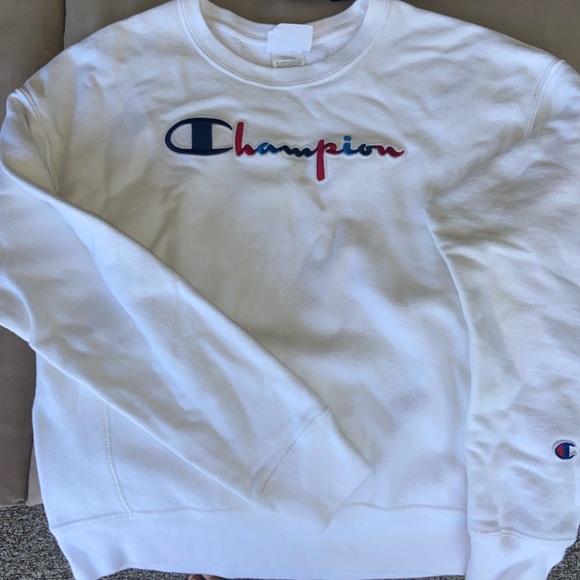 White Champion Crewneck - Picture 2 of 5
